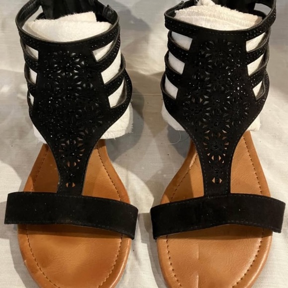 Taxi brand women’s size 41 black flats / slides / sandals - Picture 3 of 9